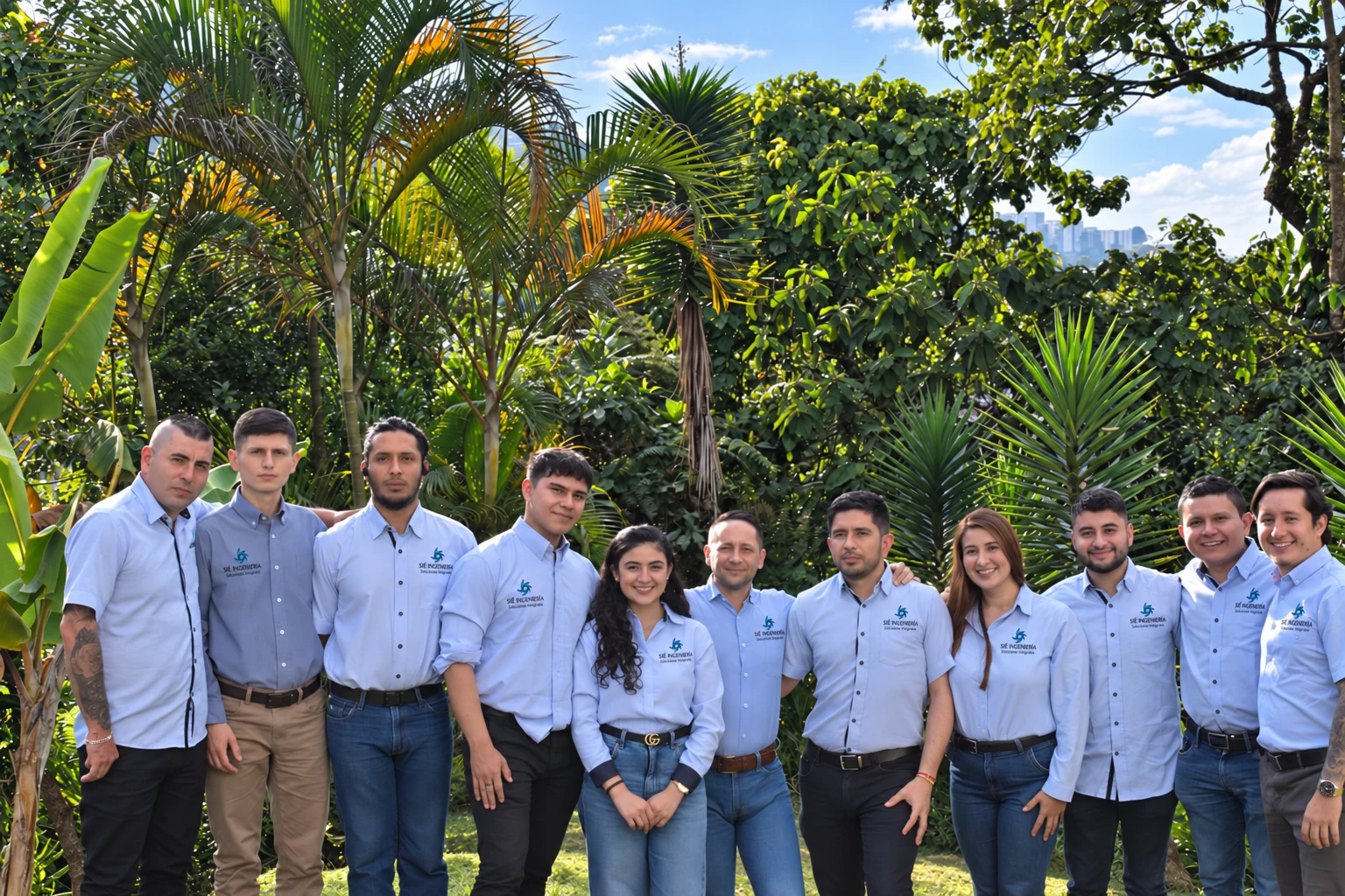 Retrato grupal del equipo humano de SIÉ Ingeniería